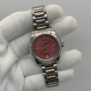 LONGINES WATCH CONQUEST L34304996 L3.430.4.99.6 AUTOMATIC FULL SET YEAR 2024 SUNRAY PINK DIAL 56335639