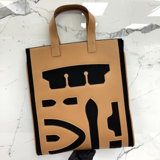 HERMES BAG PETIT H EPSOM VERTICAL SKELETON TOTE GOLD