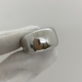 CARTIER FINE JEWELRY RING AND BOX ONLY WG750 SIZE 54 14.87G (ENGRAVINGS FADED) AW1551 (REST ILLEGIBLE)
