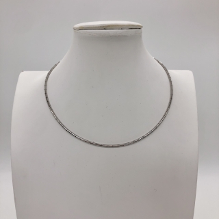 CARTIER FINE JEWELRY NECKLACE TUBE CHAIN AU750 14.2G NECKLACE ONLY