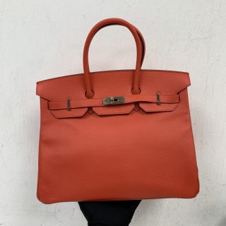 HERMES BAG BIRKIN 35 EPSOM ROUGE PHW T STAMP TBY007MN
