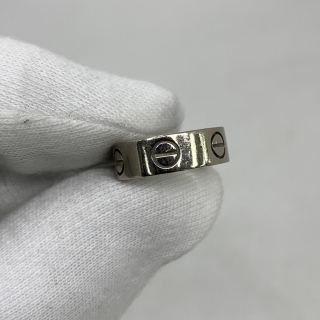 CARTIER FINE JEWELRY RING WG750 LOVE #46 YEAR 2000 RING & CERT ONLY 6.4G