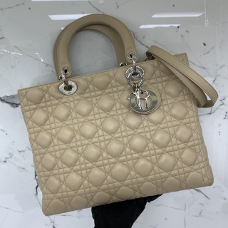 DIOR BAG LADY LARGE LAMBSKIN 2WAY ZIP 01-MA-0171