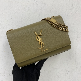 YSL BAG KATE 469390 SMALL CHAIN SHOULDER GHW KHAKI