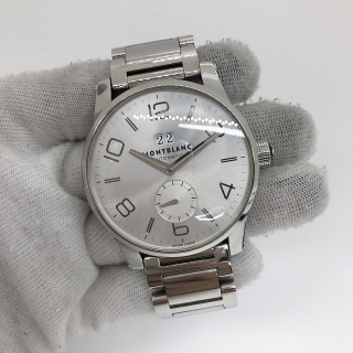 MONTBLANC WATCH TIMEWALKER 7050 BIG DATE SILVER FACE SS BRACELET (WATCH ONLY) PJ10493
