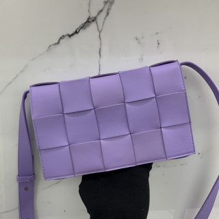 BOTTEGA VENETA BAG CASETTE FLAP SHOULDER BAG PURPLE