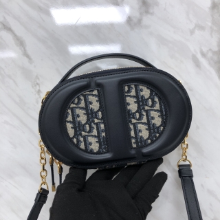 DIOR BAG OBLIQUE CD SIGNATURE CAMERA SHOULDER CROSSBODY 56-MA-0293