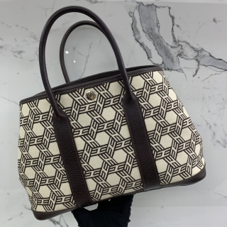 HERMES BAG GARDEN PARTY 30 TPM TOILE SO H □K