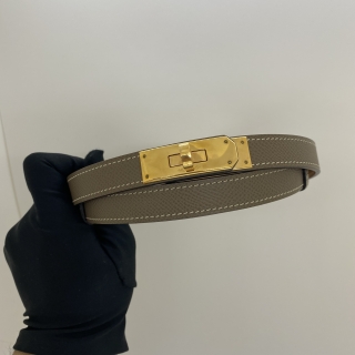HERMES BELT KELLY EPSOM ETOUPE GHW C STAMP CID490CF