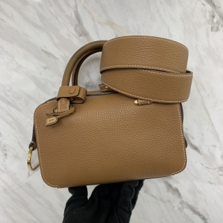 DELVAUX BAG MINI COOL BOX TAURILLON SOFT BROWN