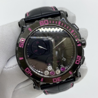 CHOPARD WATCH 8515 HAPPY SPORT CHRONOGRAPGH DIAMOND & SAPPHIRE MYSTERY PINK LIMITED EDITION WATCH ONLY (CHRONO FAULTY) 1708269