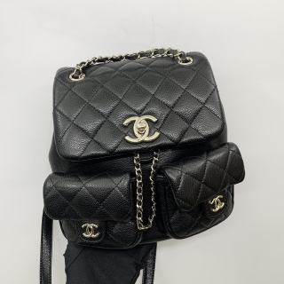 CHANEL BAG MATELASSE CAVIAR SKIN AS3860 CAVIAR DUMA BACKPACK RFID MICROCHIPPED AP53UKKG