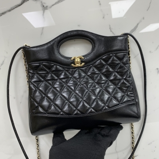 CHANEL BAG SHOPPING BAG MINI BLACK RFID MICROCHIP NGH467H5