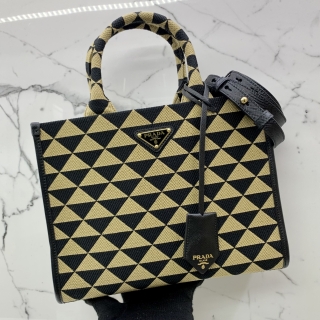PRADA BAG  SYMBOLE EMBROIDERED SMALL TOTE 2WAY