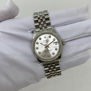 ROLEX WATCH OYSTER PERPETUAL DATEJUST 278274G SILVER FACE FULLSET 2023 4C5809Z1