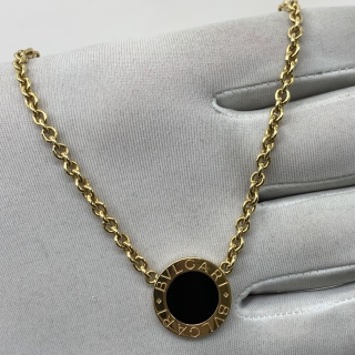 BVLGARI FINE JEWELRY NECKLACE BVLGARI BVLGARI ONYX 18K YG750 19.14G 2357AL
