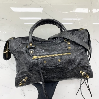 BALENCIAGA BAG 505550 LE CITY 2WAY W/MIRROR BLACK