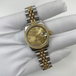 ROLEX WATCH DATEJUST 69173G S185858 OYSTER PERPETUAL FULL SET YEAR 1993