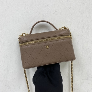 CHANEL BAG MATELASSE AP5100 CALFSKIN SLIM LP VANITY GHW 2WAY MICROCHIPPED 2026/03 RECEIPT AT5X8ET0