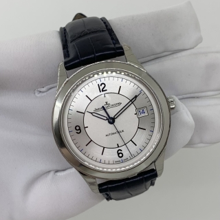 JAEGER LECOULTRE WATCH MASTER CONTROL 176.8.40.S Q1548530 DATE NO BOX W/CERT 3260512