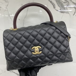 CHANEL BAG COCO HANDLE PYTHON HANDLE, NO28 A92991 MEDIUM 28250723