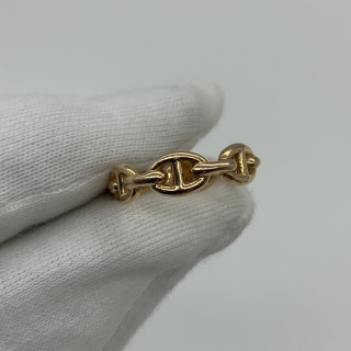 HERMES FINE JEWELRY RING ONLY CHAINE D'ANCRE ENCHAINEE RG750 #54 3.83G 19G091244