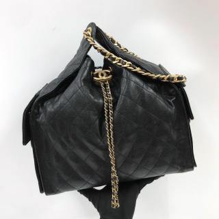 CHANEL BAG CAVIAR SKIN CHANEL25 MEDIUM BLACK GHW RFID MICROCHIPPED