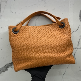 BOTTEGA VENETA BAG INTERCIATTO TOTE SHOULDER ORANGE B04487012U