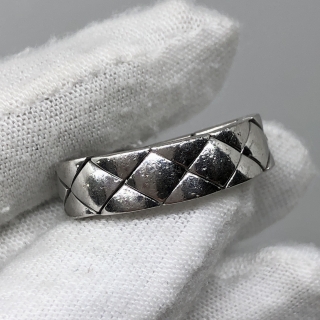 CHANEL FINE JEWELRY RING VINTAGE CRUSH WG750 13.2G
