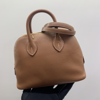 HERMES BAG BOLIDE 1923 MINI 18.5 Z STAMP EVERCOLOR GHW GOLD