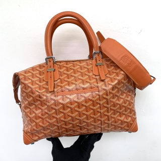 GOYARD BAG  BOEING 30 BOSTON 2WAY ORANGE BAE020134