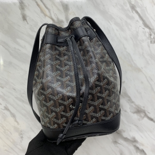 GOYARD BAG SAC SEAU PETIT FLOT PM NOIR BUCKET DRAWSTRING TME020201