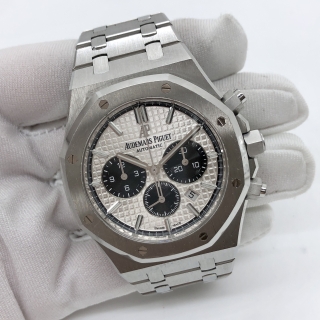 AUDEMARS PIGUET WATCH ROYAL OAK 26331ST.OO.1220ST.03 CHRONOGRAPH WATCH ONLY WHITE FACE KC4999