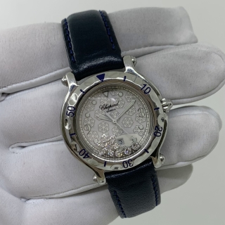 CHOPARD WATCH 27/8949 HAPPY SPORT SNOWFLAKE DIAMONDS QUARTZ WATCH ONLY (STRAP & BUCKLE NOT ORIGINAL) 985670 8236