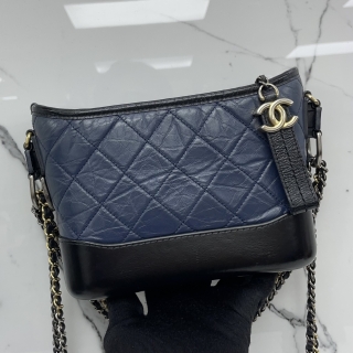 CHANEL BAG GABRIELLE MINI BLUE/BLACK NO26 26546956