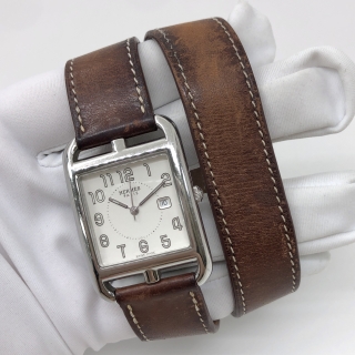 HERMES WATCH CAPE COD CC2.710 DOUBLE TOUR QUARTZ (MOVING) □J STAMP 2287926