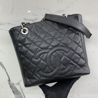 CHANEL BAG CAVIAR SKIN PST CHAIN TOTE NO.18 W/CARD 18767296
