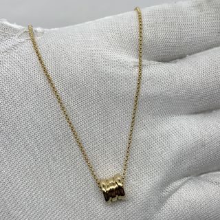 BVLGARI FINE JEWELRY NECKLACE B.ZERO 1 MINI YG750 7.12G (W RECEIPT/CERT DEC 2024) 73N2F6