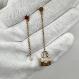 FINE JEWELRY EARRINGS 750 AMULETTES CONSTANCE 23D 0.21CT 8.24G FULLSET