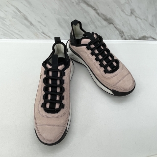 CHANEL SHOES SNEAKERS G45331 CC COCOMARK MATELASSE PATTERN SOLE LIGHT PINK #37.5