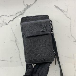 LOUIS VUITTON BAG TAURILLON M57089 AEROGRAM PHONE POUCH CROSSBODY RFID