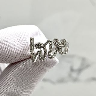 TIFFANY FINE JEWELRY RING PALOMA PICASO GRAFFITI LOVE DIAMONDS WG750 2.9G