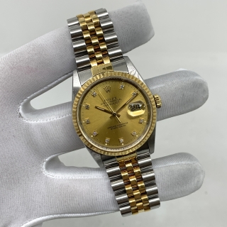 ROLEX WATCH DATEJUST 16233G WATCH ONLY X435429