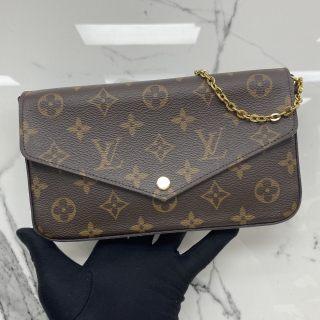 LOUIS VUITTON BAG MONOGRAM POCHETTE FELICIE W/2 INSERTS RFID
