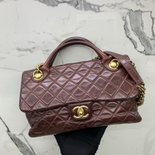 CHANEL BAG MATELASSE CALFSKIN CASTLE ROCK 2WAY W/CARD NO.21 RECOLOURED 18014730