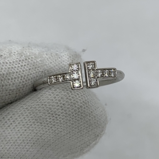 TIFFANY FINE JEWELRY WG 750 T WIRE PAVE 2.85G