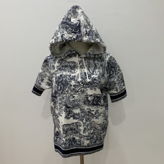 DIOR CLOTHES SWEATER HOODIE SHORT SLEEVES EMBROIDERED 50