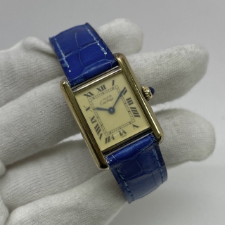 CARTIER WATCH TANK VERMEIL 925 QZ 5057001 WATCH ONLY, NOT MOVING
