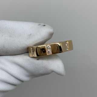 MONTBLANC FINE JEWELRY RING YG750 DIAMOND 12PD LOGO SHAPE RING #50 9.62G FJ1341209