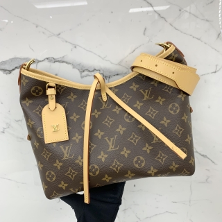 LOUIS VUITTON BAG MONOGRAM CARRYALL PM RFID WITH POUCH M46203